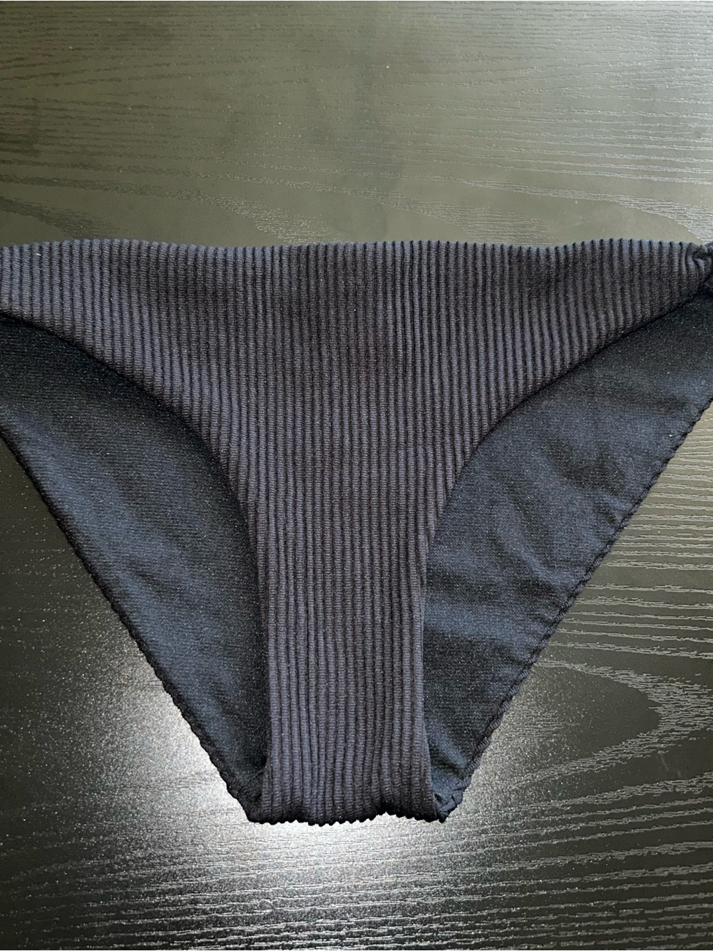 Hollister Ribbed Black Bikini Bottoms